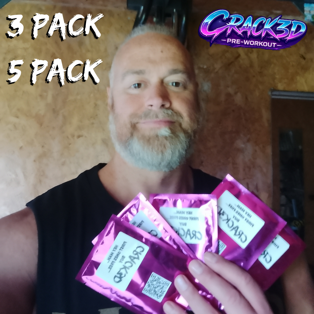 CRACK3D Pre-Workout | 3 or 5 Serving Sample Pack